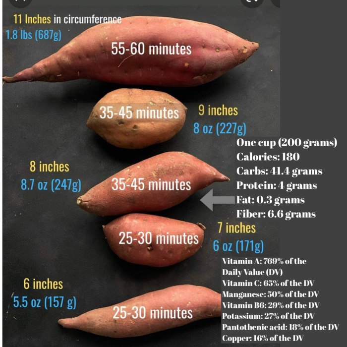 Baked sweet potato nutrition facts