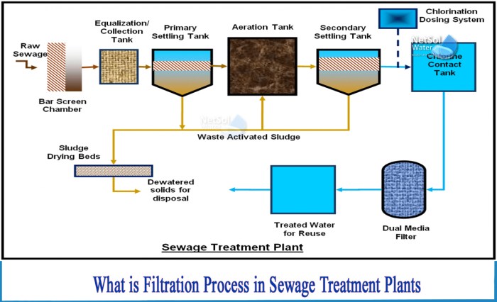 How does the water treatment plant work